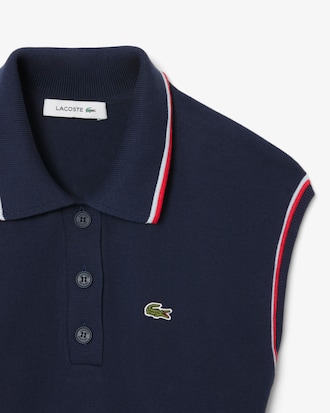 Robe polo sans manches sans coutures