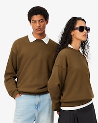 Sweatshirt loose fit molleton &eacute;pais