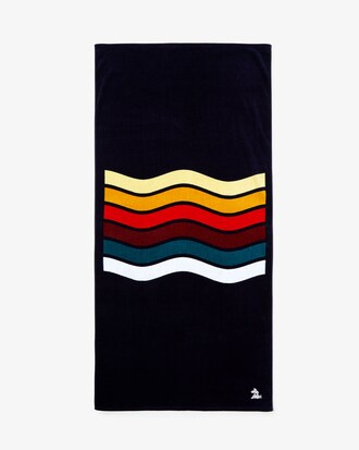 Drap de plage rayures arc-en-ciel