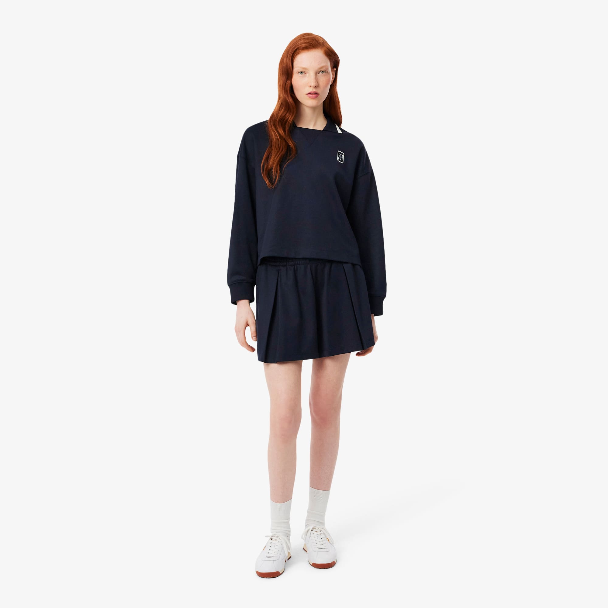 Lacoste Short interlock Piqué Taille 40 Bleu Marine
