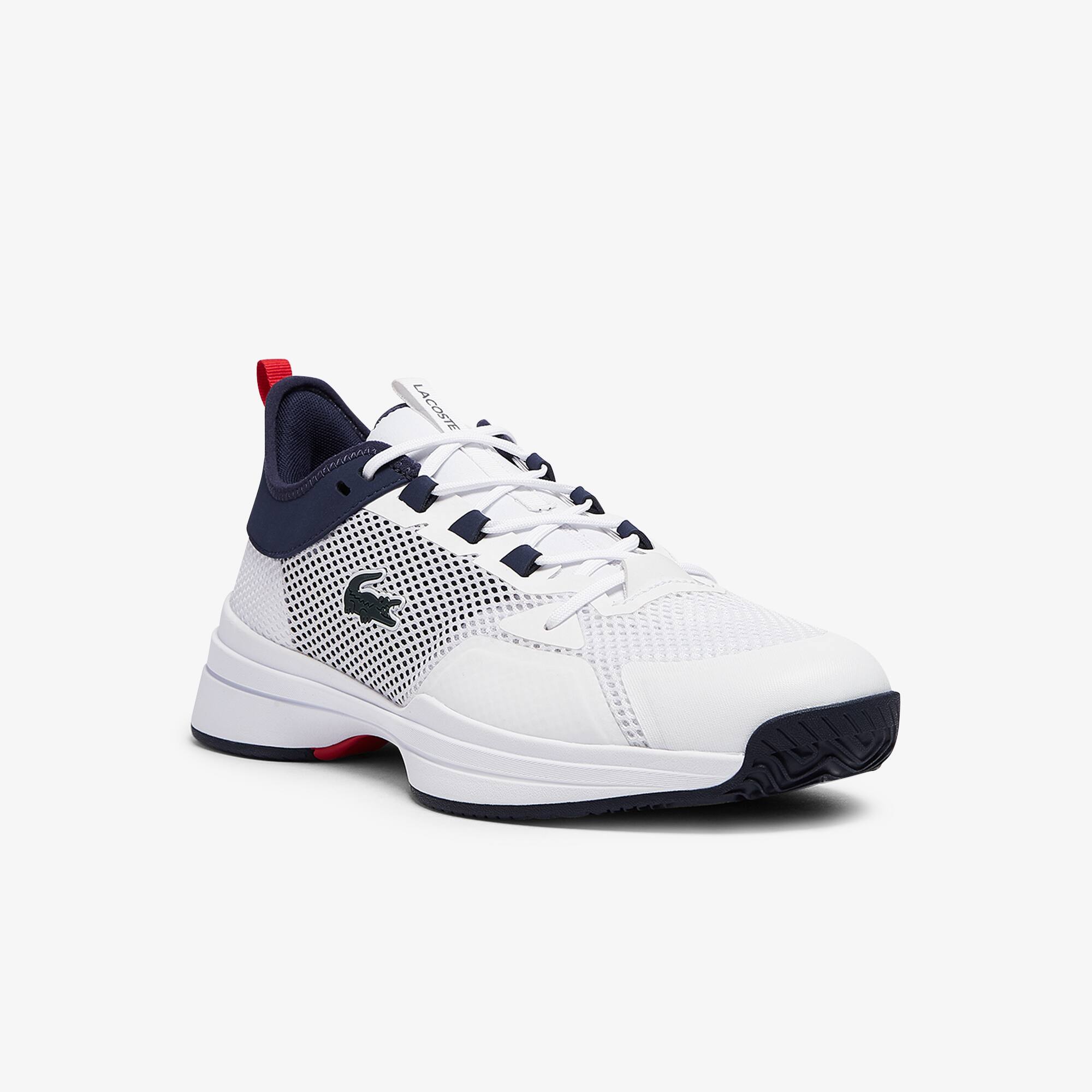 Lacoste Sneakers AG-LT 21 homme en tissu Taille 47 Blanc/bleu