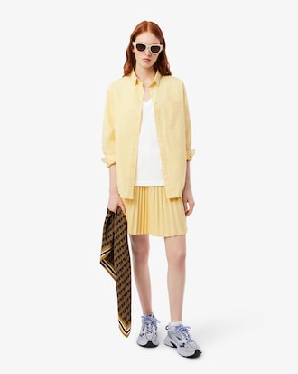 T-shirt relaxed fit coton doux col V