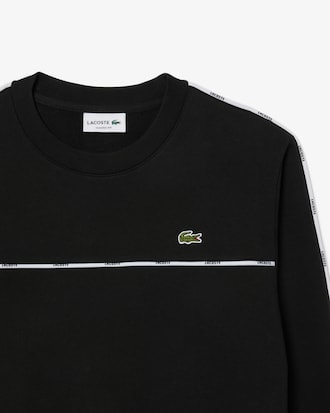 Sweatshirt molleton liserés griffés