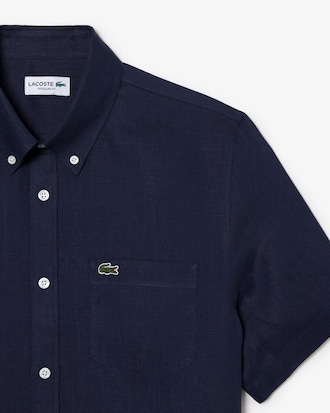 Chemise manches courtes en lin