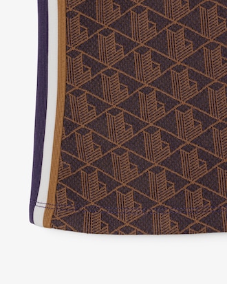 Polo slim fit jacquard monogramme