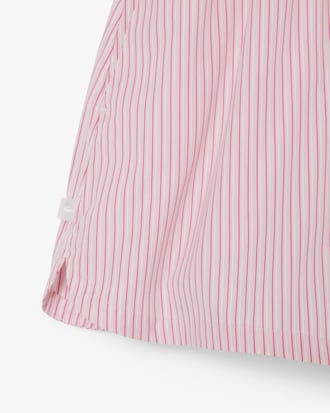 Short wide fit popeline rayé léger
