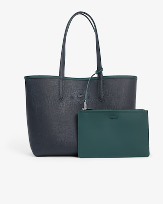 Sac cabas r&eacute;versible avec pochette