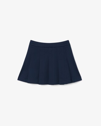 Jupe pliss&eacute;e twill de coton