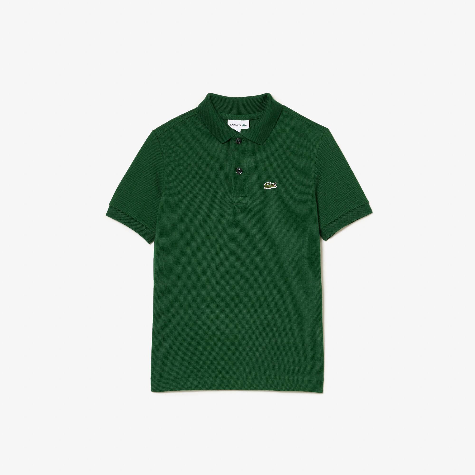 Polo Enfant Lacoste regular fit en petit piqué uni Taille 12 ans Vert