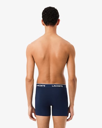 Lot de 3 boxers longs coton stretch