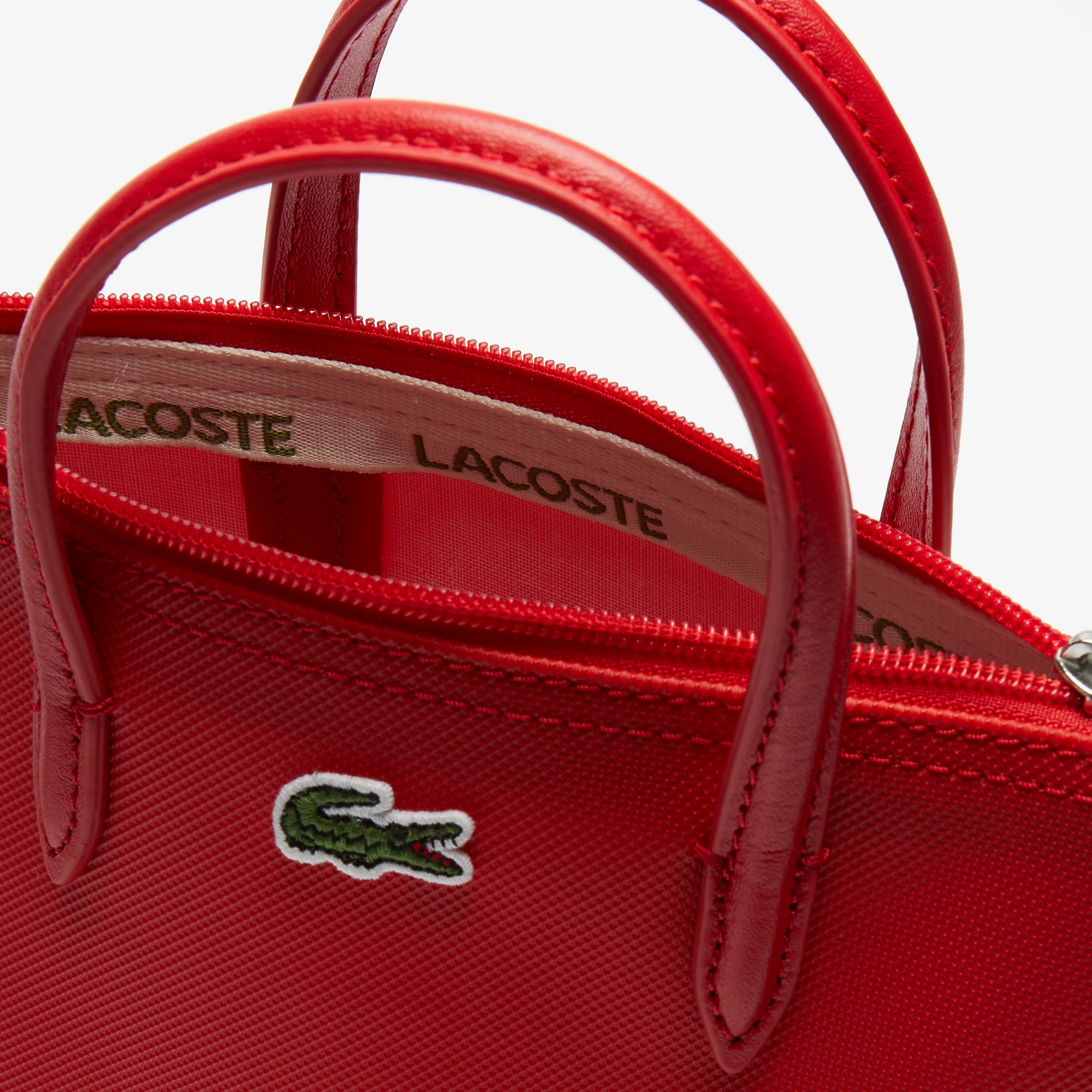 Mini sac cabas zipp?� L.12.12 Concept petit piqu?� uni | LACOSTE
