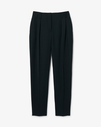 Pantalon tailleur straight fit laine D&eacute;fil&eacute;