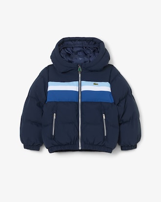 Doudoune &agrave; capuche color-block