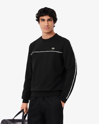 Sweatshirt molleton liserés griffés