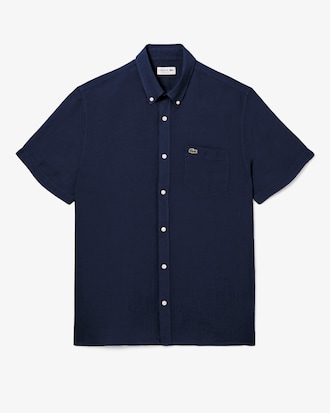 Chemise manches courtes en lin