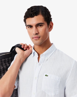 Chemise manches courtes regular fit lin