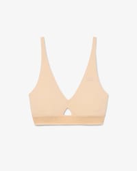 Brassi&egrave;re microfibre ceinture ajour&eacute;e