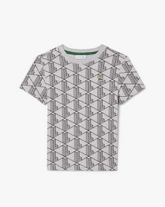 T-shirt coton imprimé monogramme