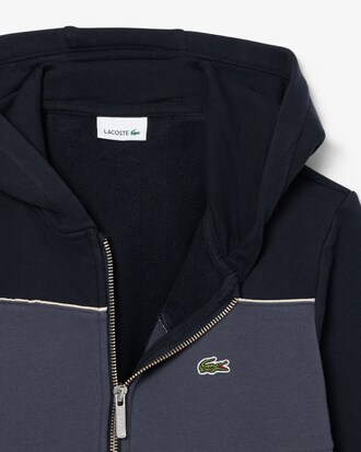 Sweatshirt &agrave; capuche zipp&eacute; color-block