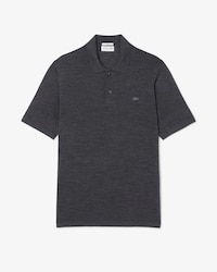 Pull polo manches courtes laine mérinos
