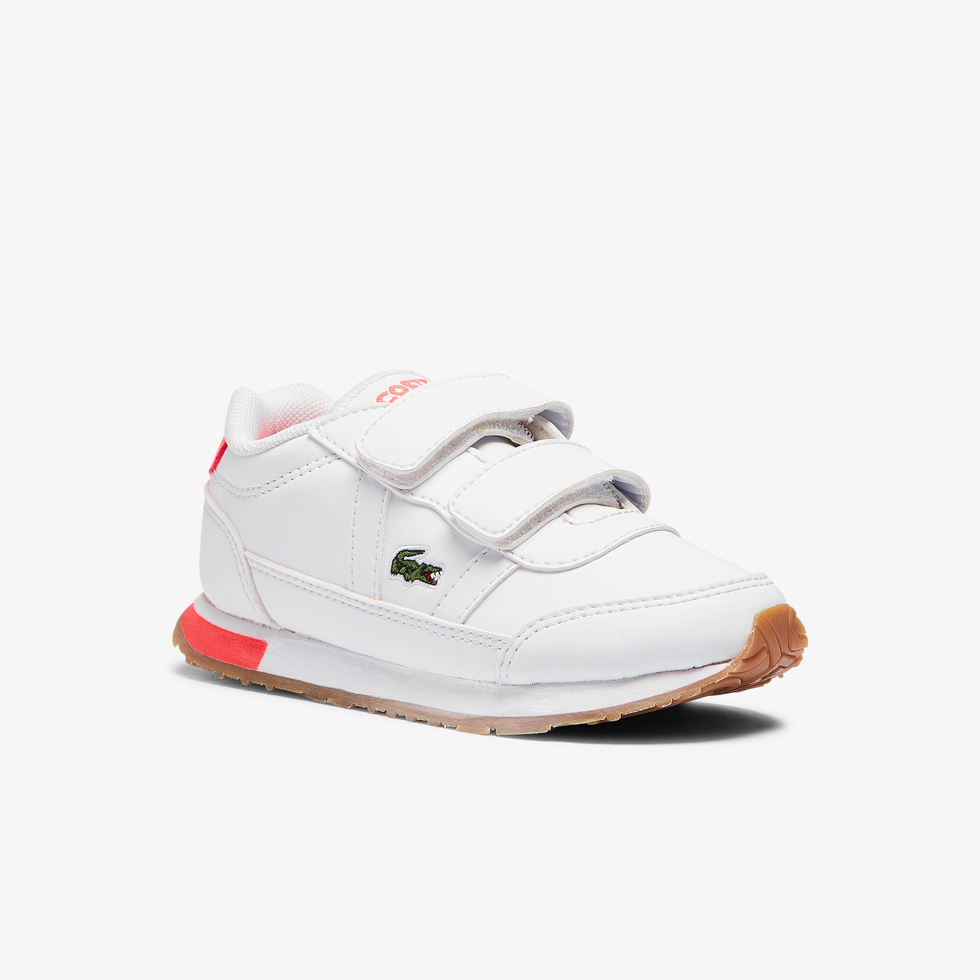 Lacoste Sneakers Partner bébé en tissu Taille 26 Blanc/rose