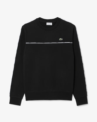 Sweatshirt molleton liserés griffés
