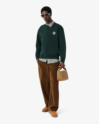 Sweatshirt molleton avec badge