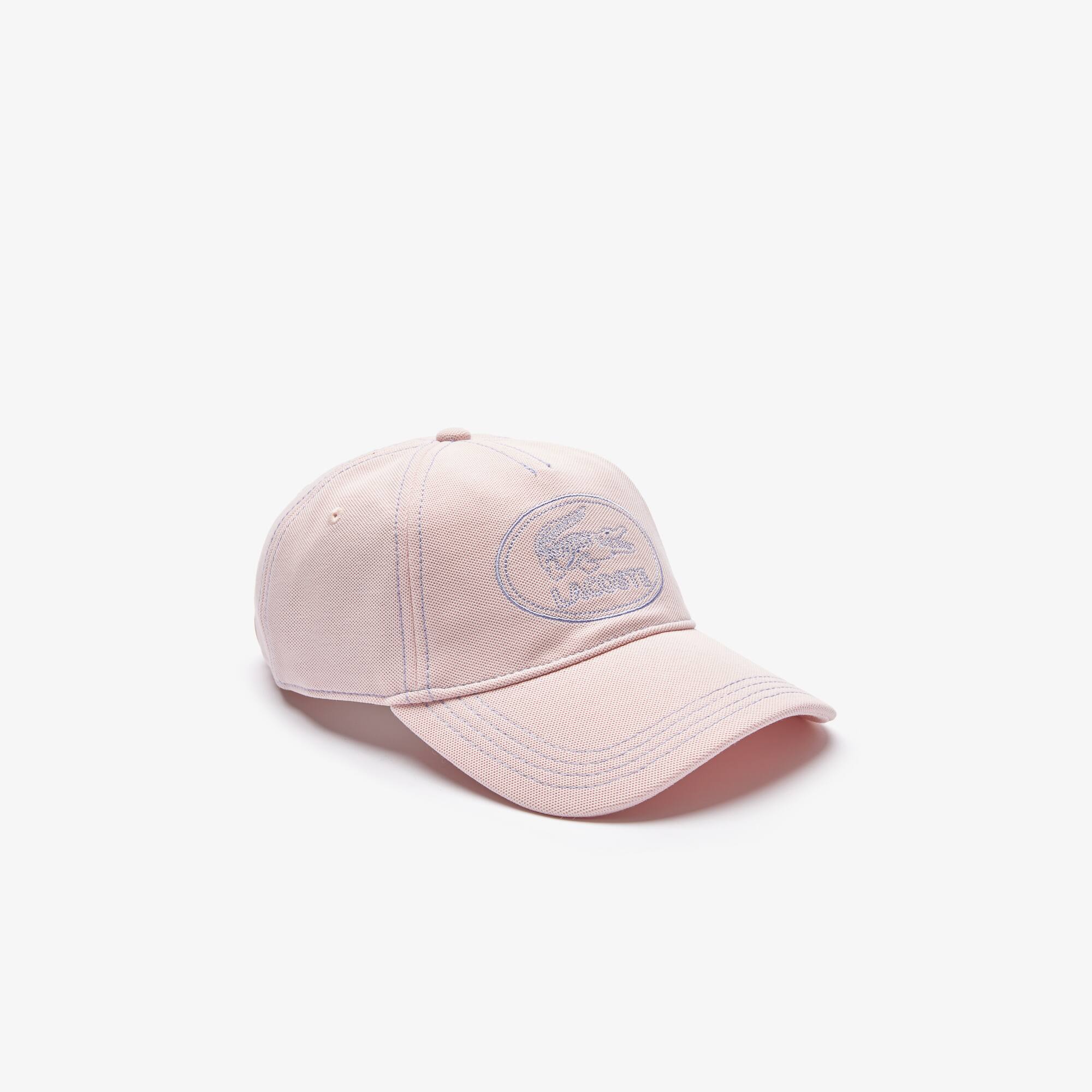 Lacoste Casquette unie en piqué de coton avec logo brodé Taille Taille unique Rose Pale