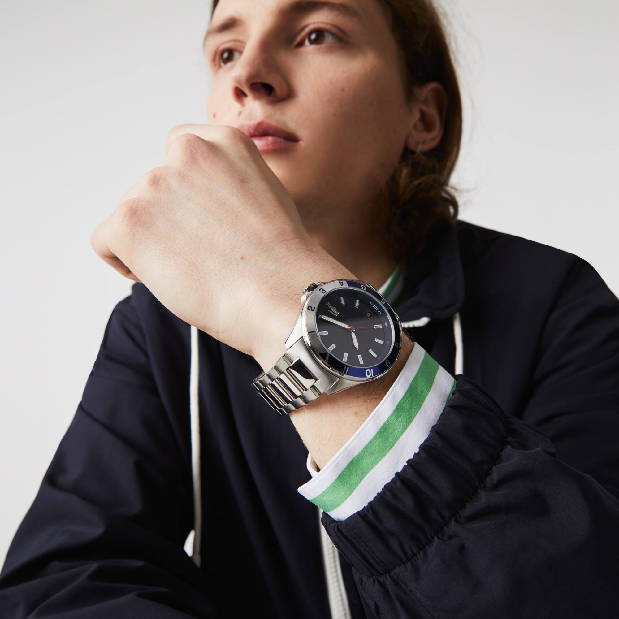 Lacoste Montre Tiebreaker 3 aiguilles bleue Taille Taille unique Bleu