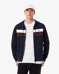 Sweatshirt à capuche zippé color-block