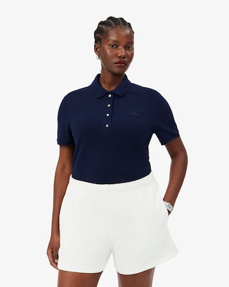 Polo L.12.D slim fit en mini piqu&eacute; stretch