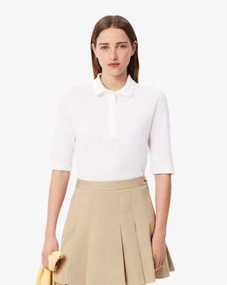 Polo L.12.D slim fit manches trois-quarts