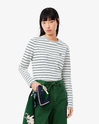 T-shirt manches longues coton rayé