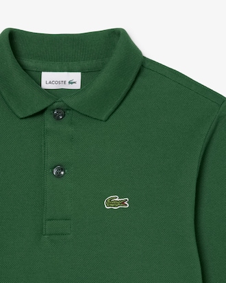 Polo manches longues en Petit Piqu&eacute;