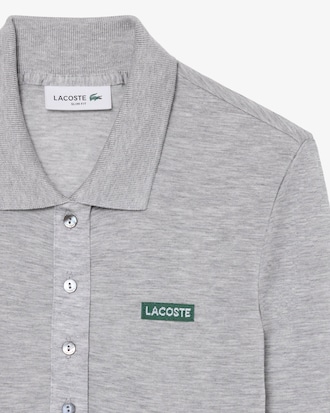 Polo manches longues jersey doux slim fit