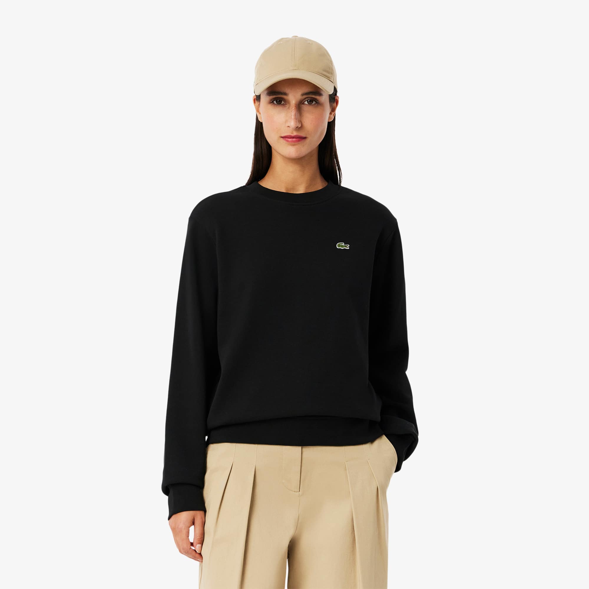 Sweatshirt col rond relaxed fit molleton