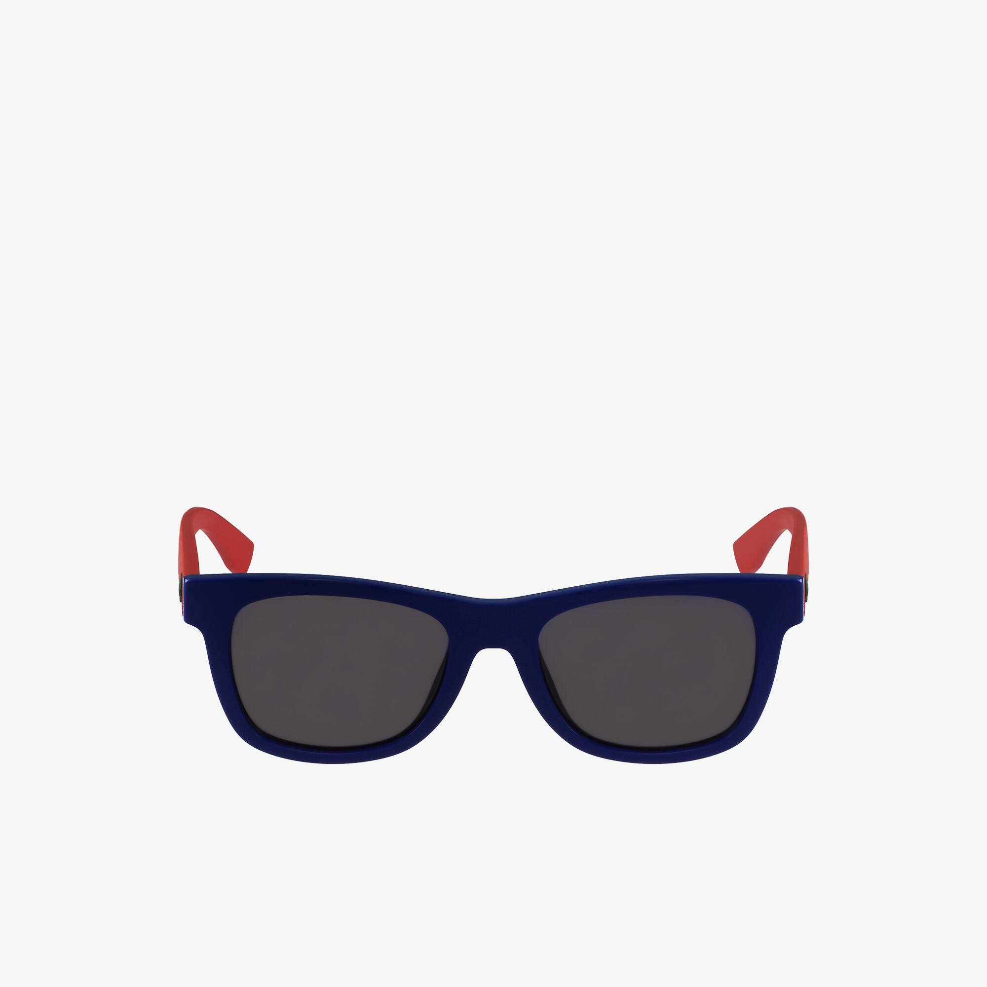 Lacoste Lunettes de Soleil Enfant Rectangulaires en Plastique L.12.12 Taille Taille unique Matt Blue
