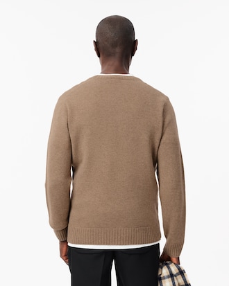 Pull cachemire maille 3D col rond