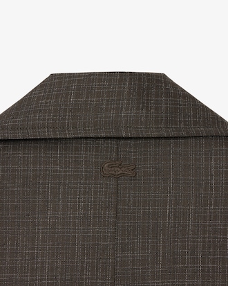 Trench-coat laine col cache-c&oelig;ur D&eacute;fil&eacute;