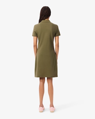 Robe polo slim fit en mini Piqu&eacute; stretch