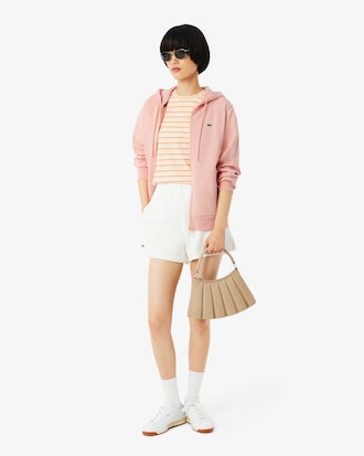 Sweatshirt zipp&eacute; &agrave; capuche molleton