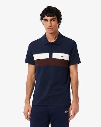 Polo regular fit Petit Piqu&eacute; color-block