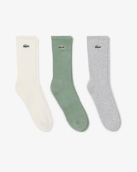 Lot de 3 paires de chaussettes hautes c&ocirc;tel&eacute;es