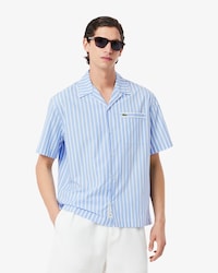 Chemise relaxed fit manches courtes rayées