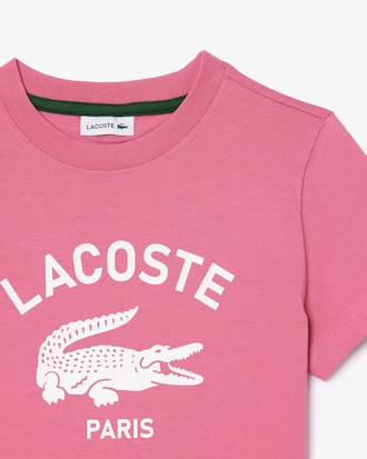 T-shirt coton imprimé signature