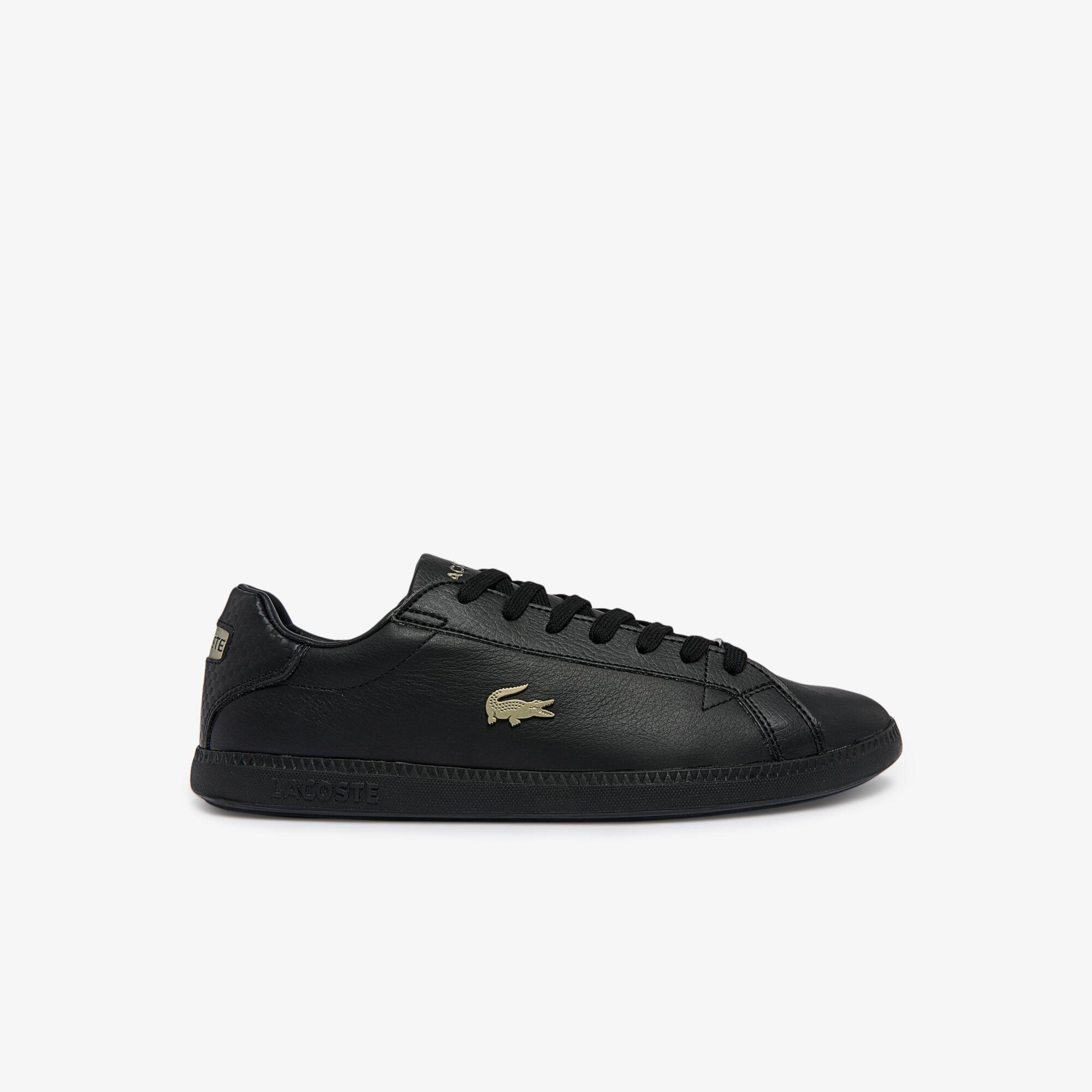 Lacoste Sneakers Graduate homme en matière synthétique et en cuir Taille 42 Noir