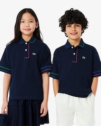 Polo en Petit Piqué détails contrastés