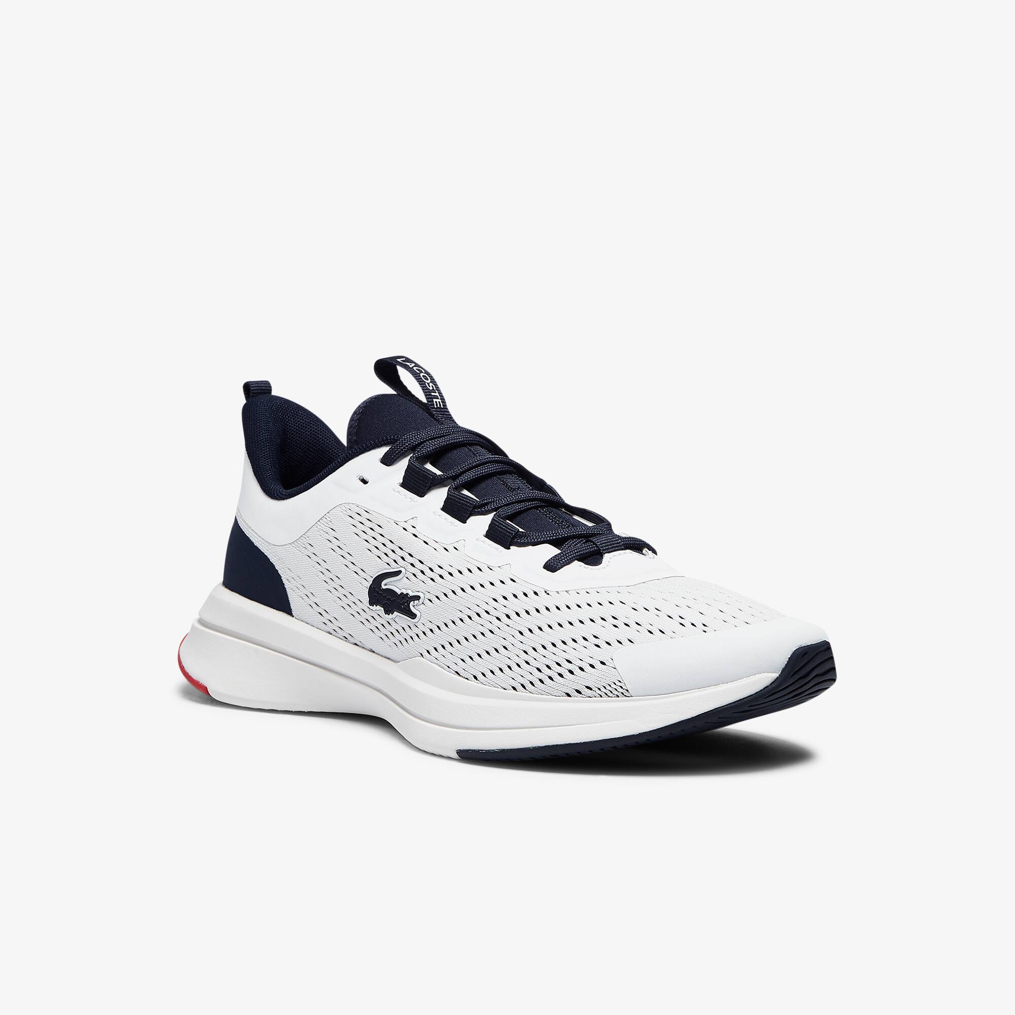 Lacoste Sneakers Run Spin femme en tissu Taille 35.5 Blanc/marine
