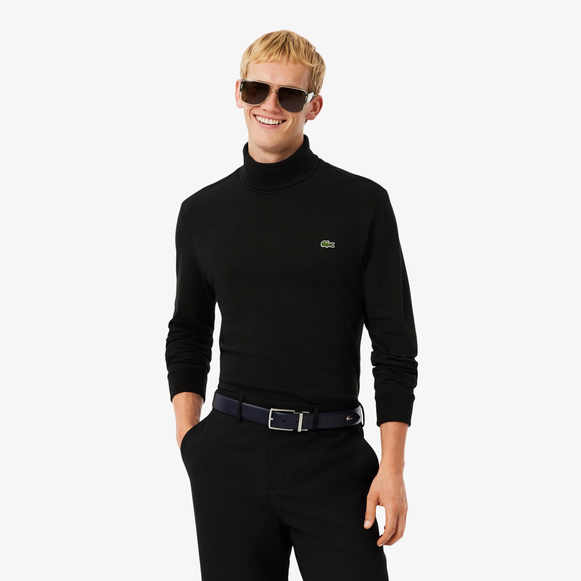 T-shirt manches longues col roulé