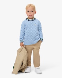 Pantalon chino gabardine de coton stretch